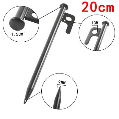 China Tube Type Tent Stake 20CM Enlarged and Lengthened Camping Ground Nail Ground Nail Outdoor Camp Beach Canopy Beach Nail Steel Ground Nail for sale