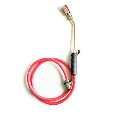 China Copper+Iron+ Zinc Alloy +Plastic+ 35 Dual Switch Type Liquefied Gas Torch Fire Welding Gun Liquefied Gas Torch Gas Spray Gun Flame With Hose for sale