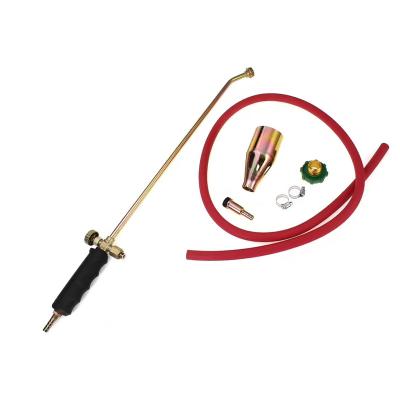 China Zinc Alloy Copper+Iron+ +Plastic+ 50 Switch Single Type Welding Gas Torch Fire Gun Liquefied Gas Torch LPG Gas Spray Gun Flame With Hose for sale