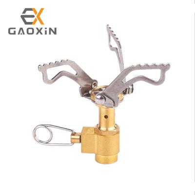 China Mini Portable Outdoor Manual Gas Stove Survival Wild Cooking Picnic Gas Burner Equipment Outdoor Camping Gas Stove for sale