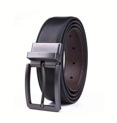 China Genuine Alpha 100% Cowhide Blet Leather Reversible Leather Belt For Men's Leather Belt LA1225 for sale