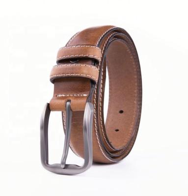 China 2020 Alpha 100% Genuine Leather Custom Made Cowhide Mens Blet PU Leather Belt For Men LA1223 for sale