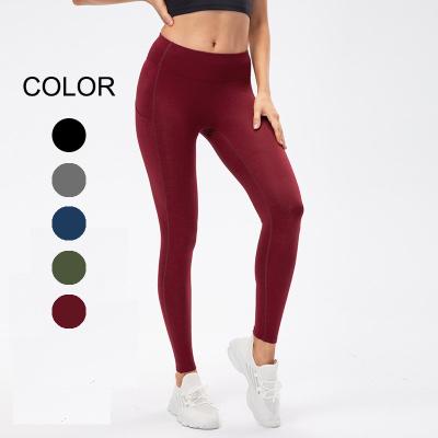 China Breathable High Waist Custom Thicken Fabric Yoga Butt Gaiters Yoga Pants Gym Workout Crac! crack! for women for sale