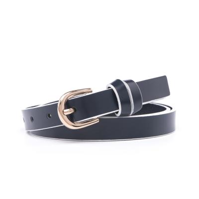 China Customized Genuine Leather Color Ladies Genuine Leather Belt For Woman for sale