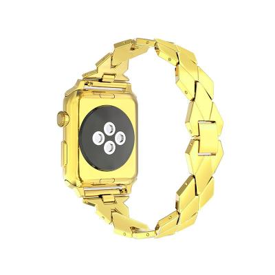 China With Special Diamond Shape Girl Design Original Design Diamond Shape Stainless Steel Strap For Apple Watch Series 5 6 SE Bands Straps Watch Accessories for sale