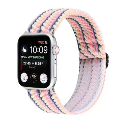 China Designed for Daily Wearing and Sports Activity NEW Design Fashion Ethnic Nylon Buckle for Apple Smart Watch Series 5 Strap 6 Bands 44mm 40mm with Adjustable Buckle for sale