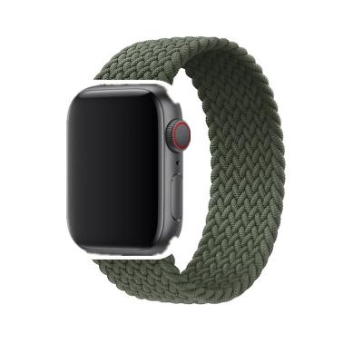 China Designed for 2021 Ultracomfortable Hot Fit Elastic Woven Woven Loop Braided Solo Band for Apple Watch SE 6 5 4 3 2 1 Stretch Strap for 44 42 40 38mm Watch Bands for sale