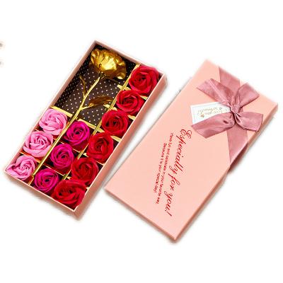 China Creative Rose Soap Flower Gift Box 12 Valentine's Day Christmas Gift Event Promotion Gift for sale