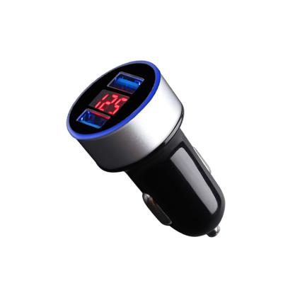 China Goldikon Mobile Phone Dual USB Car Charger 18W 36W QC3.0 OEM Digital Display Car Charger With LED Display For Iphone 12 13 Huawei Xiaomi for sale