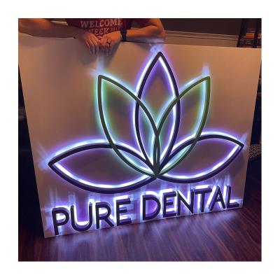 China Simple Mirror Stainless Steel Metal 3D Letters Signage With Mirror Polished 3d Gold Metal Backlit Polish Letters for sale