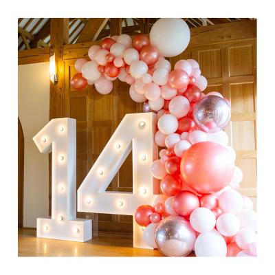 China Simple led marquee letters /numbers light marquee number for birthday party celebration and mega event for sale