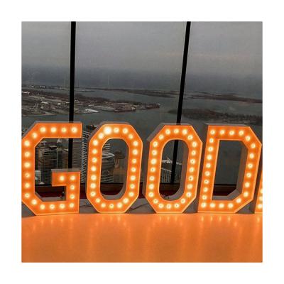 China Simple factory custom wholesale brand letters led number party decoration hot sale led numbers brand letters for sale