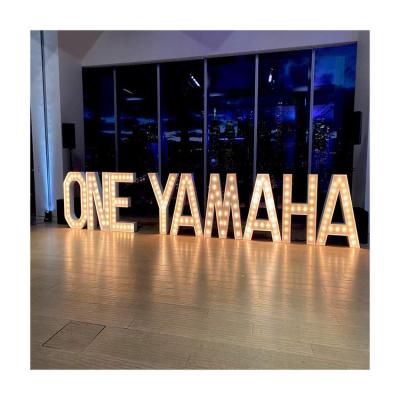 China Simple Customizable Wholesale Brand Letters Led Numbers Party Decoration Professional Design Led Numbers Brand Letters for sale