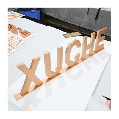 China Easy Installation Stainless Steel 3D Metal Alphabet Gold Shop Letters For Decoration for sale