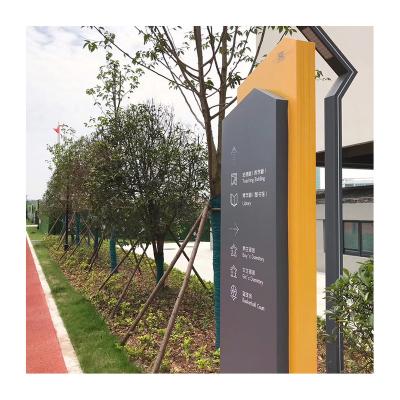 China Large outdoor wayfinding 3d position signage direction stainless steel guide sign signage eco-friendly manufacture from chinahoo- for sale