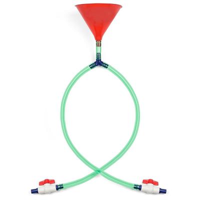 China Custom PP/PVC Double Funnel Beer Bongs For Adult Beer Party Drinking Game for sale