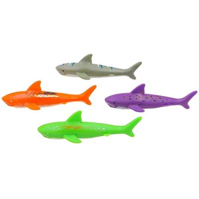 China Eco-friendly Hot Seller 4pc Summer Shark Rock Diving Pool Swimming Toys for Children p for sale