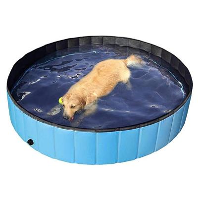 China Summer Dog Swimming Outside Collapsible Collapsible Hard Plastic Dog Pet Bath S M L Size Summer Outdoor Swimming Bathing Paddling Pool for Pets Dogs Cats for sale