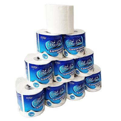 China Wholesale White Blue Size Standard Wood Pulp Higienico Papel Roll Tissue Blank Tissue Hygiene Soft Comfortable for sale