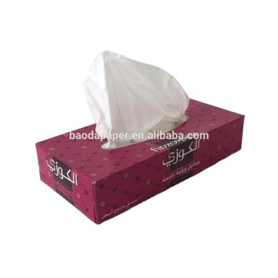 China Soft Comfortable Wholesale Soft Box Tissue 100 2ply Facial Sheets Customize Tissue for sale