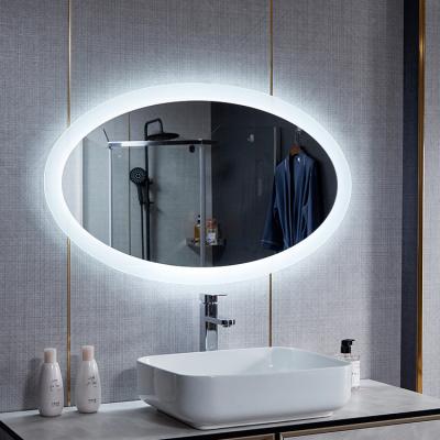 China Luminous Defogging Bathroom Furniture Wall Mounted Smart Bathroom Led Mirror With Cabinet for sale