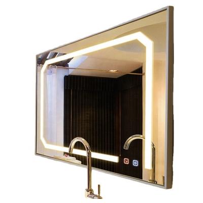 China Large Illuminated Anti Vapor Large Bathroom Led Backlit Mirror For Bathroom for sale