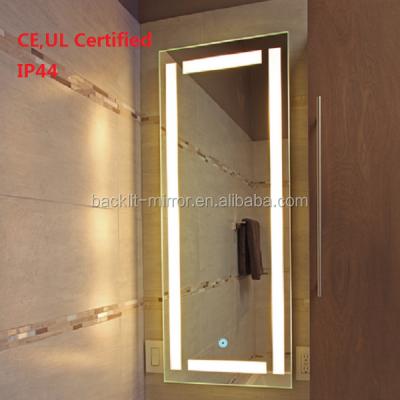 China Modern Touch Screen Illuminated Bathroom Backlit Led Mirror for sale