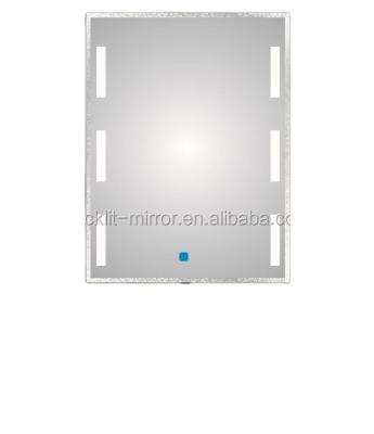 China Illuminated Waterproof Electric Parts Bathroom LED Mirror With Heater Pads for sale