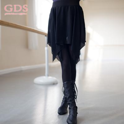 China Pants women dance black cotton pants with skirt for sale