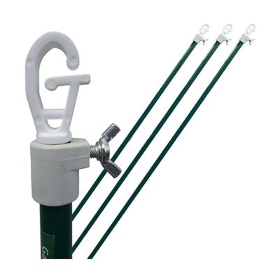 China Contemporary Green 2.4m Telescopic Metal Support Wash Line Prop for sale