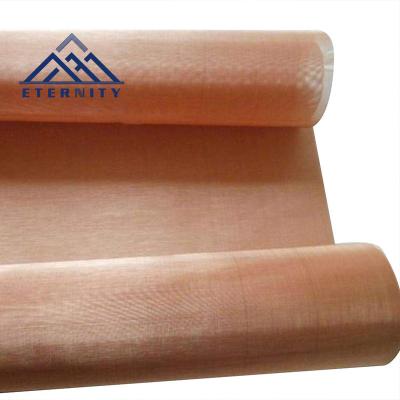 China Anti-Corrosion 150 Mesh 100 Mesh Brass Phosphor Bronze Copper Wire Cloth Mesh for sale