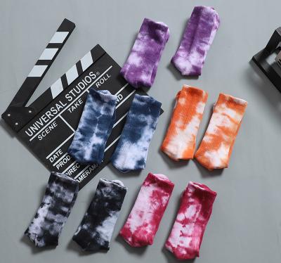 China Wholesale QUICK DRY Make Your Deign Tye Dye Socks Skate Custom Logo Cotton Men Athletic Crew Sports Socks for sale