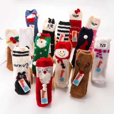 China QUICK DRY Knit Warm Casual Women Fuzzy Socks Comfortable Woolen Crew Winter for sale