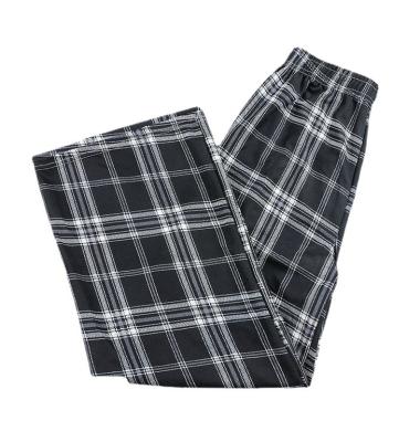 China 2022 New Summer Plaid Pants Viable Women's High Waist Slim Straight Tube Wide Leg for sale