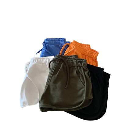 China Sustainable Home Leisure High Waist Shorts Hip Wrap Sports Hot Pants Straight Loose Pants for sale