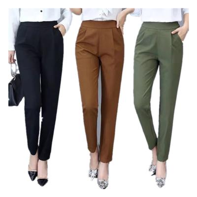 China Spring and summer new breathable harun pants nine minutes pants women slimming soft casual pants feeling down for sale