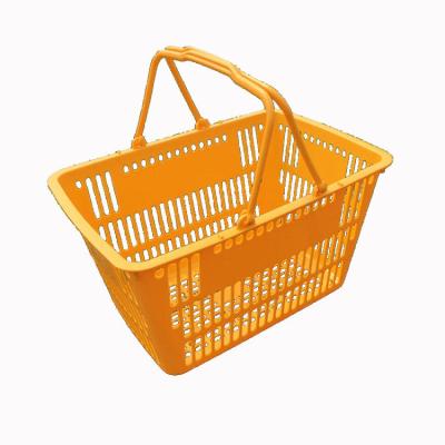 China Supermarket with plastic multicolor shopping basket multiple for sale