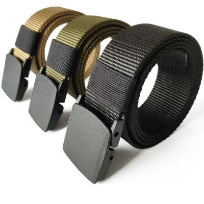 China 2022 High Quality Nylon Automatic Male Tactical Waist Belt Buckle Strap TXQ140 Canvas Cloth Fabric Custom Made Comfortable Military Belts for sale