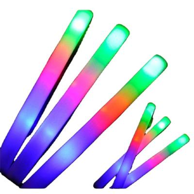 China 2022 Promotions Hot Sales Custom Wholesale OEM TAOXI Multi Color Flashing Foam LED Light Stick Sticks Led Foam Glow Stick for sale