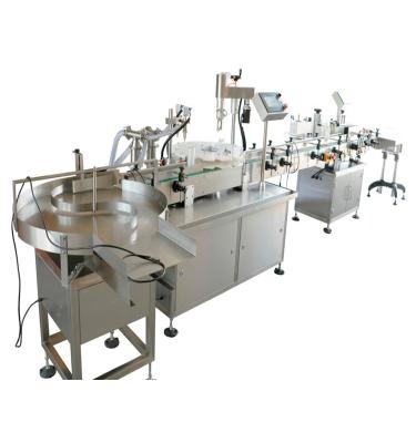 China Food Liquid Filling Capping Production Line Cosmetic Packaging Machine for sale