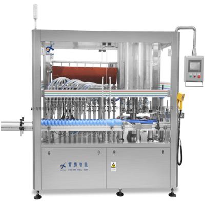 China High Speed ​​Adhesive Food Paste Filling Machine With Small Mixer 3000BPH Liquid Filling Machine for sale