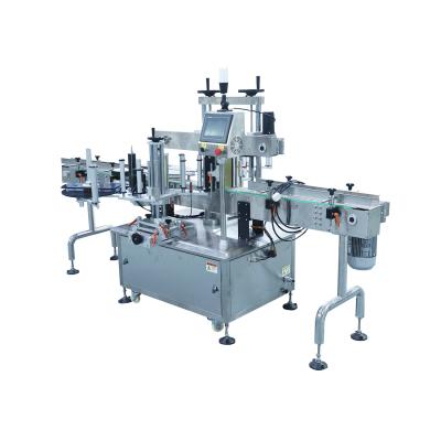 China Food CE Certificate Shanghai Factory Automatic Double Sides Bottle Labeling Machine For Flat Square Bottle for sale