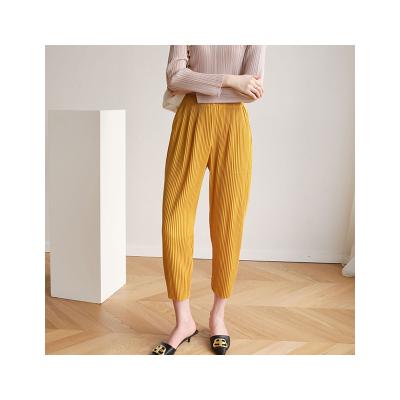 China Anti-wrinkle the new autumn and winter folds are thickened and fresh and fashionable all-match radish feet harem thin casual pants pants small for sale