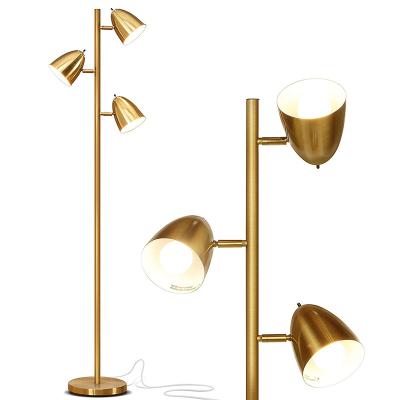 China Modern Reading and LED Floor Lamp for Living Rooms and Bedrooms - Chic, Mid-Century Modern 3-Light Adjustable Tree for sale