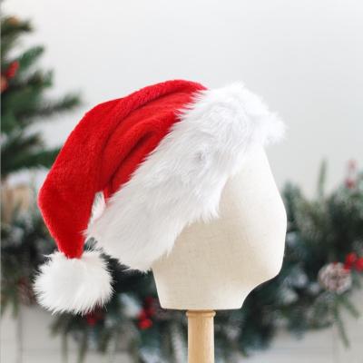 China Promotional Festival Celebration Unisex Adult Customized Logo Cheap Colorful Nonwoven Christmas Santa Hat for sale