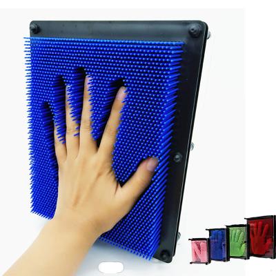 China ABS 3D Clone Hand Model Variety Needle Painting Plastic Needle Carving Painting Square Handprint Plastic Children's Day Bi for sale