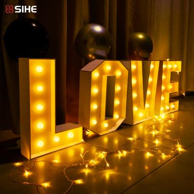 China High Brightness 2022 New Design Cheap Price PVC Light Up Giant Marquee Number 3ft 4ft 5ft PVC Expansion Marquee Light Letters for sale