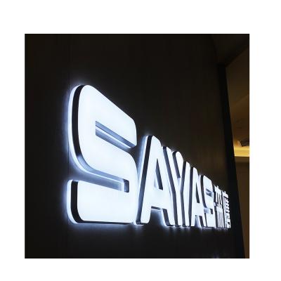 China Long 3D Brand Name Signage Durable/Easy Installation Full Acrylic Logo Custom Led Lighting Electronic Light Up Sign Letter Led Logo Sign for sale