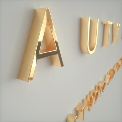 China Buildings Manufacture High Quality Outdoor Non Light 3D Wall Sign Custom Company Letter Signs Office Signs for sale