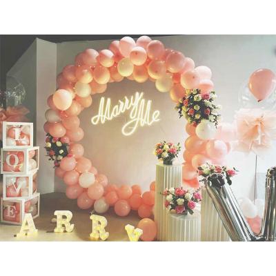 China Factory direct neon sign happy birthday oh baby wedding waterproof party decoration neon sign for sale